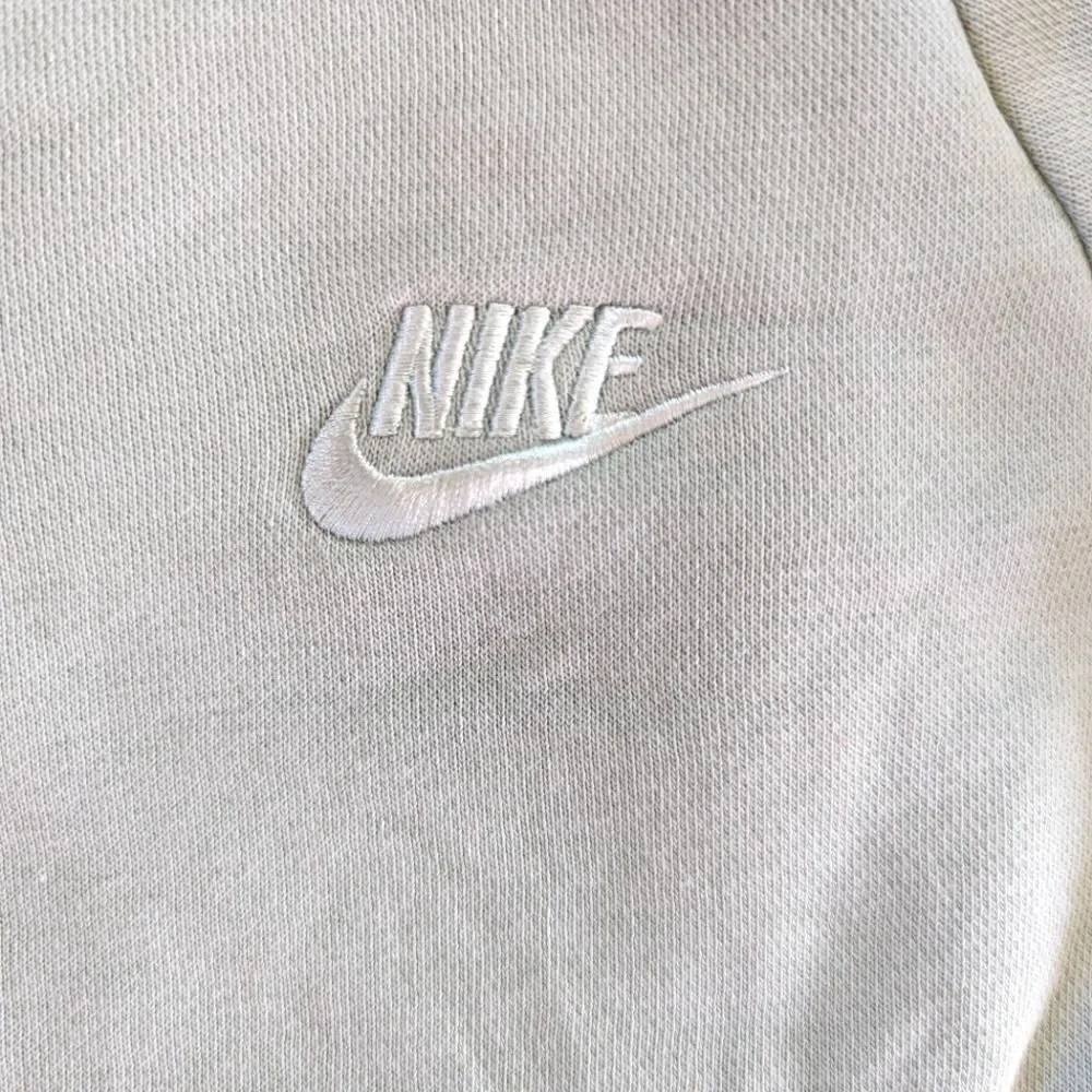 Nike Sportswear Pale Green Laceup Crewneck XS Rebel Punk Coastal Athleisure